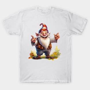 Autumn Happy Gnome #4 T-Shirt